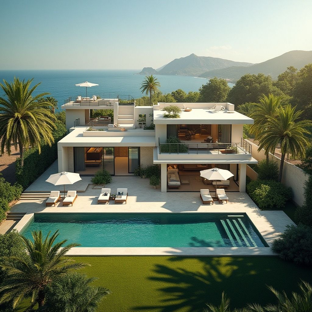 Modern Coastal Villa With Infinity Pool and Expansive Ocean Views